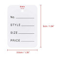 High Class Jeans Price Tag E Paper Hang Label Tag